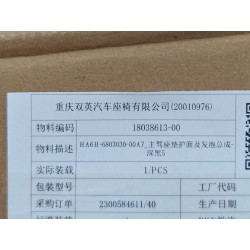 Coiffe et mousse de coussin de siège conducteur - noir foncé 5 - BYD - 18038613-00