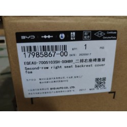 Mousse de revêtement de dossier de siège droit 2ème rang - gris - BYD - 17985867-00