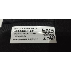 Dossier de siège arrière droit-BLACK A7 - BYD - 17970406-00