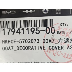 Couvercle décoratif de store gauche - Noir foncé 5 - BYD - 17941195-00