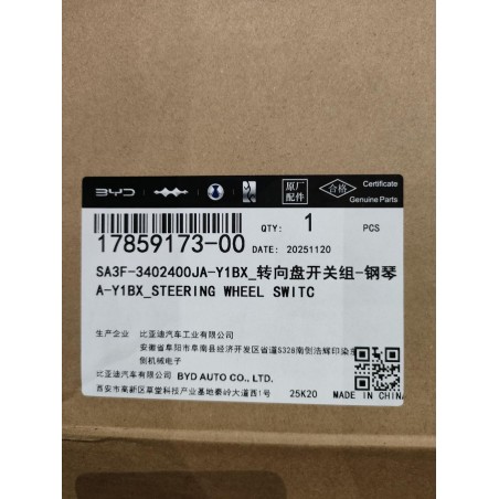 Commandes de volant - noir BX - BYD - 17859173-00