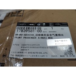 Module airbag passager avant - BYD - 17839581-00