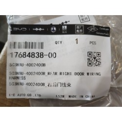 Faisceau de câblage de porte arrière droite - BYD - 17684838-00