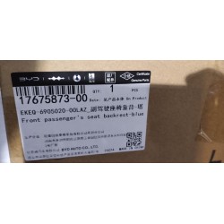 Dossier du siège passager avant-bleu - BYD - 17675873-00