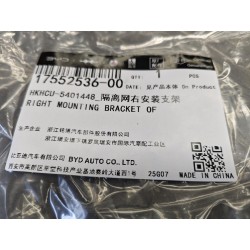 Support de fixation droit de filet de séparation - BYD - 17552536-00