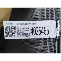 Mousse de revêtement de coussin de siège passager avant - gris - BYD - 17259466-00