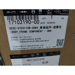 Cadre de toit - Gris - BYD - 17102190-00