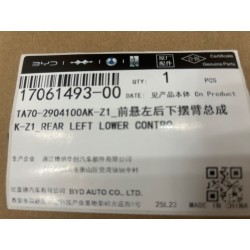 Bras inférieur arrière gauche de suspension avant - BYD - 17061493-00