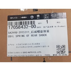 Ressort hélicoïdal d'amortisseur arrière - BYD - 17058432-00