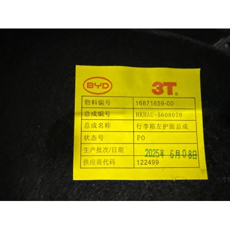 Couvercle gauche de coffre - BYD - 16871659-00