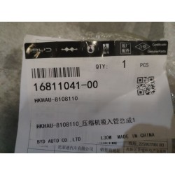 Conduite d'aspiration de compresseur 1 - BYD - 16811041-00