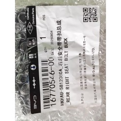 Boucle de ceinture de sécurité arrière droite - BYD - 16770546-00