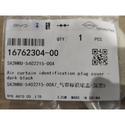 Obturateur de repère de rideau d'air-Noir A7 - BYD - 16762304-00