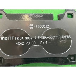 Kit plaquettes de frein avant - kit après-vente - BYD - 16734504-00