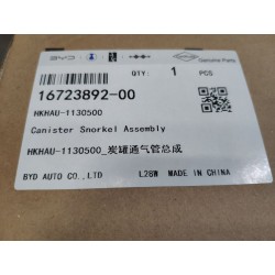 Conduite de dégazage de canister à charbon actif - BYD - 16723892-00
