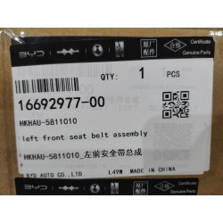 Ceinture de sécurité avant gauche - BYD - 16692977-00
