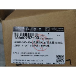 Support inférieur droit de pare-chocs arrière - BYD - 16660952-00