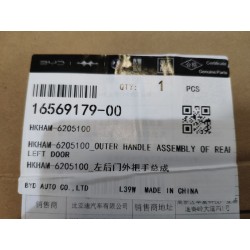 Poignée extérieure de porte arrière gauche - BYD - 16569179-00