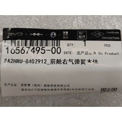 Vérin à gaz droit de compartiment avant - BYD - 16567495-00