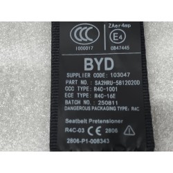 Ceinture de sécurité arrière droite - BYD - 16515730-00