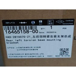 Support de fixation de poutre de torsion arrière gauche - BYD - 16465158-00