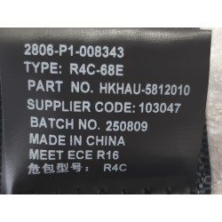 Ceinture de sécurité arrière gauche - BYD - 16370483-00