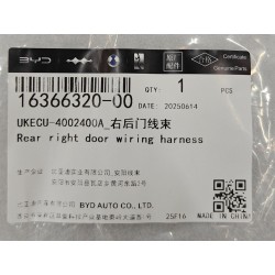 Faisceau de câblage de porte arrière droite - BYD - 16366320-00