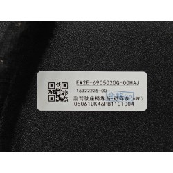 Dossier de siège passager avant-gris - BYD - 16322225-00
