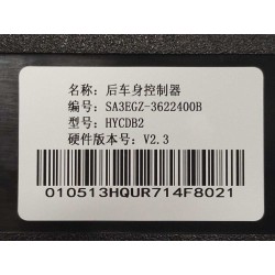 Contrôleur de carrosserie arrière - BYD - 16287153-00