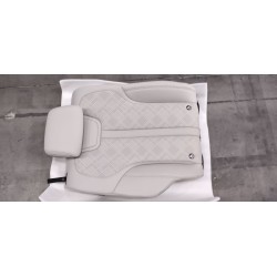 Dossier de siège arrière droit assemblé-couleur blanc cassé - BYD - 16182156-00
