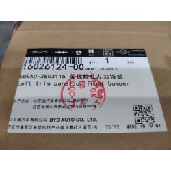Garniture gauche de pare-chocs avant - BYD - 16026124-00