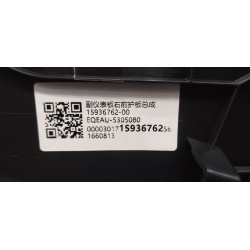 Blindage de console auxiliaire avant droite - BYD - 15936762-00