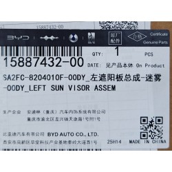 Pare-soleil gauche-Gris - BYD - 15887432-00