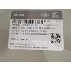 Plaque de renfort de la couverture de toit - BYD - 15843968-00