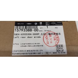 Commande lève-vitre de porte arrière gauche - Gris Xijing clair - BYD - 15793388-00