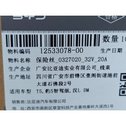 Fusible 32V 20A - BYD - 12533078-00