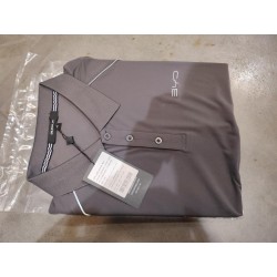 Vêtements de travail - 5XL - 100% polyester - Polo à manches courtes pour technicien de style étranger pour l'été - Gris foncé -
