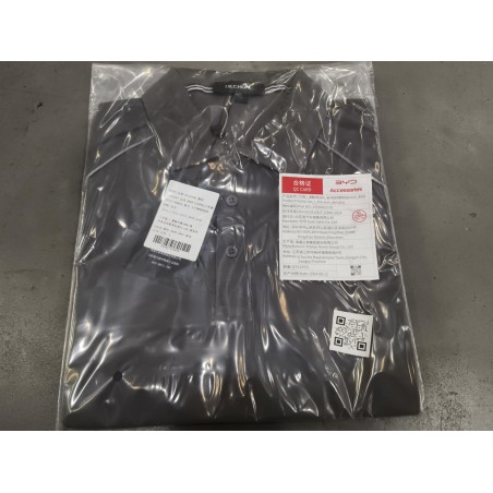 Vêtements de travail - L - 100% polyester - Polo à manches courtes pour technicien de style étranger pour l'été - Gris foncé - B