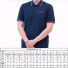 Vêtements de travail - 3XL - 90% nylon et 10% élasthanne - Polo à manches courtes pour hommes de style étranger - Bleu marine - 