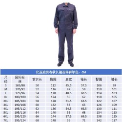 Vêtements de travail - 2XL - 60% coton et 40% polyester - Salopettes pour technicien de style étranger pour le printemps et l'au