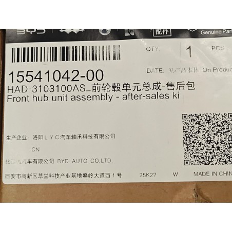 Moyeu avant - Kit après-vente - BYD - 15541042-00