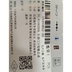 Charnière inférieure de porte avant gauche - BYD - 15494852-00