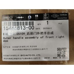 Poignée extérieure de porte avant droite - BYD - 15466813-00