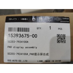 Affichage PAD - BYD - 15393675-00