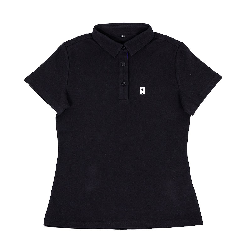 Letters Graphic Polo Shirt - Women - M - BYD - 15326389-00