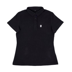 Letters Graphic Polo Shirt - Women - L - BYD - 15326388-00