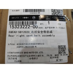 Ceinture de sécurité arrière droite - BYD - 15323222-00