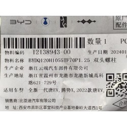 Goujon double filetage - BYD - 12138943-00