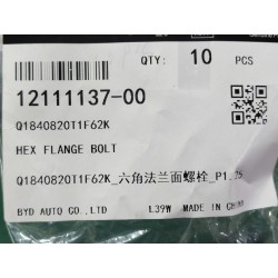 Boulon à embase six pans - BYD - 12111137-00
