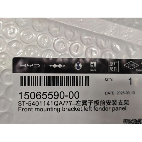 Support de montage avant de l'aile gauche - BYD - 15065590-00